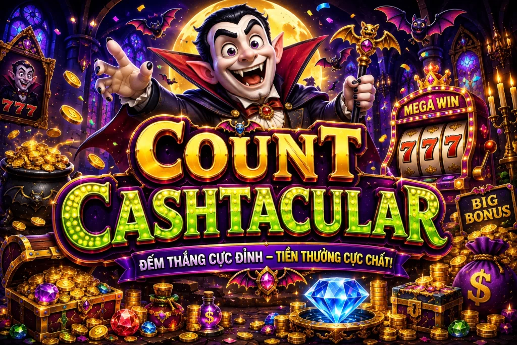 Biểu tượng và giao diện OK33 COUNT CASHTACULAR cho game và casino trực tuyến