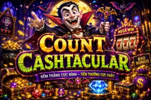 Biểu tượng và giao diện OK33 COUNT CASHTACULAR cho game và casino trực tuyến